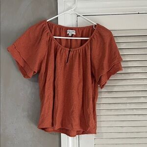 Madewell Women's Rust Blouse